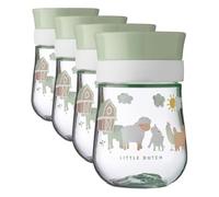 Mepal - taza para practicar 360° - Little Farm - vaso de aprendizaje a partir de 9 meses - anti-derrames - apta para el lavavajillas (Paquete de 4)