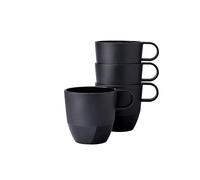 Mepal - Taza Silueta 4 piezas - Taza de té y café - Apta para lavavajillas y microondas - Vajilla - 300 ml - Nordic black