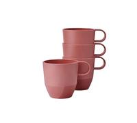 Mepal - Taza Silueta 4 piezas - Taza de té y café - Apta para lavavajillas y microondas - Vajilla - 300 ml - Vivid mauve