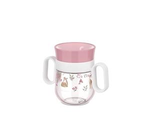 Mepal - Vaso entrenador 360° Mio Little Dutch - A prueba de fugas - Borde de 360° para beber por ambos lados - Asas fáciles - Cierre automático cuando deja de beber - 200 ml - Fairy Garden