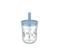 Mepal, Vaso Infantil con Pajita Mio Little Dutch, Tapa flexible con pajita inteligente a prueba de insectos, Admite todos los líquidos, Apto para el lavavajillas, 250 ml, Forest Friends