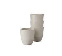 Mepal - Vaso Silueta 4 piezas - Taza de té y café - Apta para lavavajillas y microondas - Vajilla - 200 ml - Nordic white