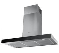 Mepamsa Stilo Neo 90 325.0708.817 Inox + Cristal Negro - Campana Decorativa 90Cm