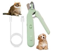 MEPEREZ Molinillo de uñas y cortaúñas para perros, actualización 2 en 1, recortador de uñas eléctrico profesional recargable para mascotas, cuidado de uñas sin dolor y suave, para perros y gatos