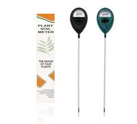 MEPHILIMIA Medidor de humedad del suelo sonda larga de 2 piezas para plantas [verde/negro] sin baterías medidor de humedad para jardín manual gratuito para riego