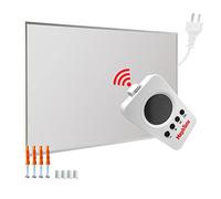 Mephisto Calefacción por infrarrojos para pared o techo, bajo consumo, incluye mando a distancia y termostato, control por aplicación WiFi, 300 - 1200 W, potencia en vatios: 600 W, accesorios: incluye