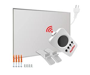 Mephisto Calefacción por infrarrojos para pared o techo, bajo consumo, incluye mando a distancia y termostato, control por aplicación WiFi, 300 - 1200 W, potencia en vatios: 500 W, accesorios: incluye