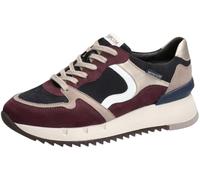 Mephisto - Cierre Zapatillas Angie Violet de piel - Cordones con altura del talón - 1,8, ciruela, 37 EU