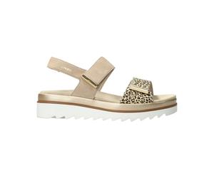 Mephisto, Dominica Felino/Velcalf, Mujer Sandalia Beige Leopardo, 30712 1221b Light Sa, 41 EU