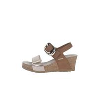 Mephisto Leandre - Sandalias de cuña para mujer, Arena clara, 37 EU