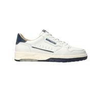 Mephisto Marius 1330/3669 - Zapatillas de piel lisa con elementos de nobuck en azul, plantilla intercambiable, sistema Air Bag color blanco, Blanco, 45.5 EU