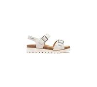 Mephisto Mobils Tarina - Sandalias de mujer con doble rasgón y plantilla extraíble, Color blanco., 39 EU