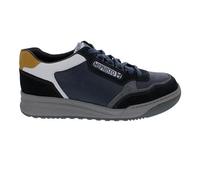 Mephisto Norwin - Zapatillas deportivas de piel aterciopelada y lisa, color azul (azul oscuro), tecnología Soft-Air, ancho G azul, azul, 43 EU