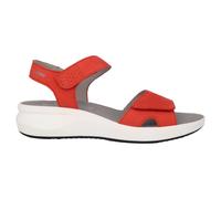 Mephisto - Sandalia de Cuero Nobuck Rojo - Shoes - Mujer - Rojo - 41 EU -