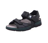 Mephisto Sandalias de cuero negras Shark Fit para hombre, talla 9 de EE. UU
