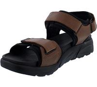 Mephisto - Sandalias de textil/piel, marrón, 42 EU