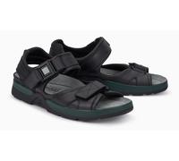 Mephisto Shark FIt Negro Cuero Liso Sandalia Hombre Tallas Ue 40-48 Nuevo