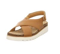 MEPHISTO TALLOS SANDALIA CON CINTAS CRUZADAS PIEL CUETA BLANCA, BRANDY, 40 EU