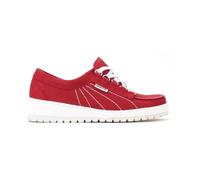 Mephisto - Zapato de Cordones de Nubuck Rojo para Mujer - Shoes - Mujer - Rojo - 36 EU -