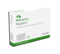 Mepiform 5 x 7,5 cm, apósito de silicona blanda autoadhesivo estéril para el cuidado de cicatrices.