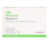 Mepiform 5 x 7.5 cm Silikonverband zur Narbenbehandlung, 5 pzas Vendajes para las heridas