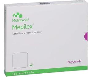 Mepilex - Apósito de espuma de silicona suave (10 x 12 cm, 5 unidades)