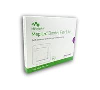 MEPILEX Border Flex Lite 10x10 cm, Pack de 5 vendas de espuma.