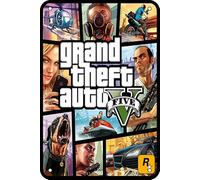 Mepkaidy The Original Game GTA-5 - Póster de metal divertido de 8 x 12 pulgadas, decoración de pared para sala de juegos, cueva de hombre