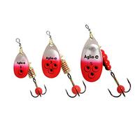 Mepps Aglia-e Cucharilla de pesca, plata y rojo