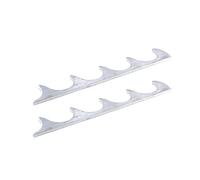 Meprotal 2 soportes de ajuste para patio al aire libre, césped, muebles de patio o tumbonas, soporte de posición de aluminio ajustable (5 posiciones, plateado)