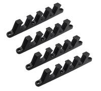 Meprotal 4 soportes de ajuste para patio al aire libre, césped, muebles de patio o tumbonas, ajuste de posición de repuesto, soporte reclinable (5 posiciones, negro)