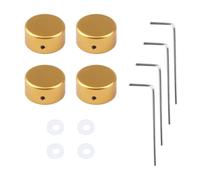 Meprotal Interruptor de pie de metal con almohadilla de goma y llave, interruptor de pie de efecto de guitarra, interruptor de pie de pedal de efecto de pedal (4 unidades, naranja)