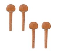 Meprotal Pinzas de afinación para violín de tamaño 3/4, madera de azufaifo, paquete de 4