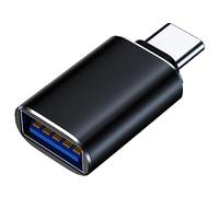 Mepsies Adaptador USB C a USB, Adaptador USB C, OTG Adaptador USB3.1 Hembra a USB C Macho Compatible con MacBook, iPhone 17/16/15, Samsung Galaxy S25 S24 S23 A56 A16 A36, iPad, Tabletas y Más (Negro)