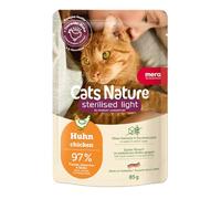 MERA Cats Nature - Comida húmeda para Gatos esterilizados, sin azúcar ni Cereales, 12 x 85 g, sin azúcar ni Cereales