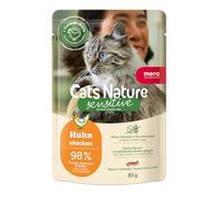 MERA Cats Nature Sensitive - Comida húmeda para Gatos, 12 x 85 g, monoproteína, sin azúcar ni Cereales, Comida húmeda para Gatos, Alto Porcentaje de Carne y fácil de digerir