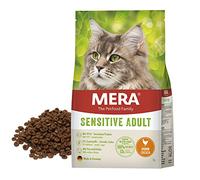 MERA Cats Sensitive Adult Pollo (10 kg), alimento seco para Gatos sensibles, sin Cereales y sostenible, alimento seco para Gatos con Alto Porcentaje de Carne