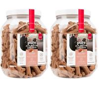 MERA Pure Sensitive Goody Snack, golosinas saludables para Perros sensibles, golosinas para Perros de salmón y arroz, Aperitivos para Perros sin Gluten para Entrenamiento (600 g) (Paquete de 2)