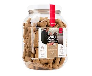 MERA Pure Sensitive Goody Snack, golosinas saludables para Perros sensibles, golosinas para Perros de Pavo y arroz, Aperitivos para Perros sin Gluten para Entrenamiento (600 g)