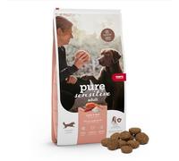 MERA pure sensitive salmon & rice, alimento seco para perros sensibles, alimento seco a base de salmón y arroz, alimento para perros adultos, sin trigo ni azúcar (12,5 kg), 1 pieza