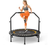 MERACH Mini Trampoline Fitness Adults - 40''/44'' Foldable Trampolines MAX Load 330lb, Indoor Trampoline for Exercise Training Quiet