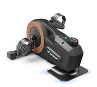 MERACH Pedaleador Electrico,Pedales Estaticos Electricos Personas Mayores,Mini Bicicleta Estática con Medidor LCD,8 Niveles de Resistencia Magnética Ajustable para Casa Oficina