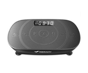 MERACH Plataforma Vibratoria, Potente Plataforma Vibración Muscular para Musculación y Moldeado, Control Automático de Velocidad, Altavoz Bluetooth Incorporado (Negro)