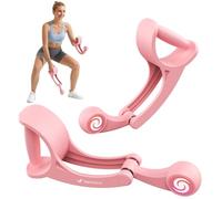 MERACH Ropeless Battle Ropes, Cuerda de Batalla sin Cable, Tonifica Brazos, Core y Cuerpo Entero, Ideal para Fitness Básico y Rehabilitación, Hombres Mujeres, Silenciosa y Portátil - Rosa (2 Unidades)