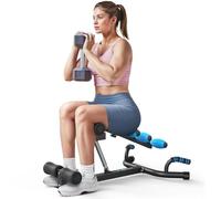 MERACH Squat Machine, Máquina de Sentadillas en Casa con 3 Niveles de Resistencia & MAX de 136 KG, Segura y Fácil de Usar, Entrenador de Sentadillas para Fitness & Tonificación, Recuperación - Negro