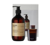 Meraki Set de regalo Meraki jabón de manos y vela perfumada Northern dawn + dark wood