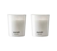 Meraki Velas perfumadas 12 horas Meraki 12. 2-pack White garden