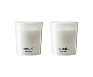 Meraki Velas perfumadas 12 horas Meraki 12. 2-pack White garden