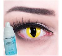 Meralens lentes de contacto" Cat Eye" con caja de lente + todo en una solución (60 ml) - (1 x 2 piezas) Envío