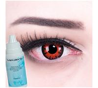 Meralens lentes de contacto" Demon" con caja de lente + todo en una solución (60 ml) - (1 x 2 piezas) Envío